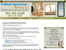 Tablet Screenshot of craftmanshowerdoor.com